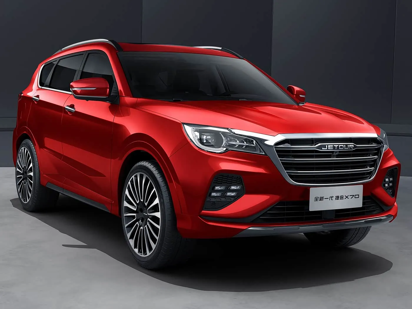 العلامة التجارية الجديدة شيري جيتور X70 SUV محرك أوتوماتيكي Euro VI الانبعاثات سبيكة سقف رف الكاميرا الخلفية مقاعد جلدية